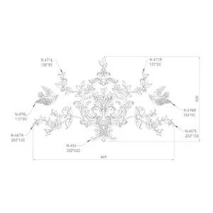 Oak Flower wall decor composition 